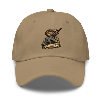 Show your support for liberty with the Don't Tread On Me Hat. Patriotic 2A headwear inspired by the Gadsden Flag and built for responsible gun owners, range days, and everyday wear.