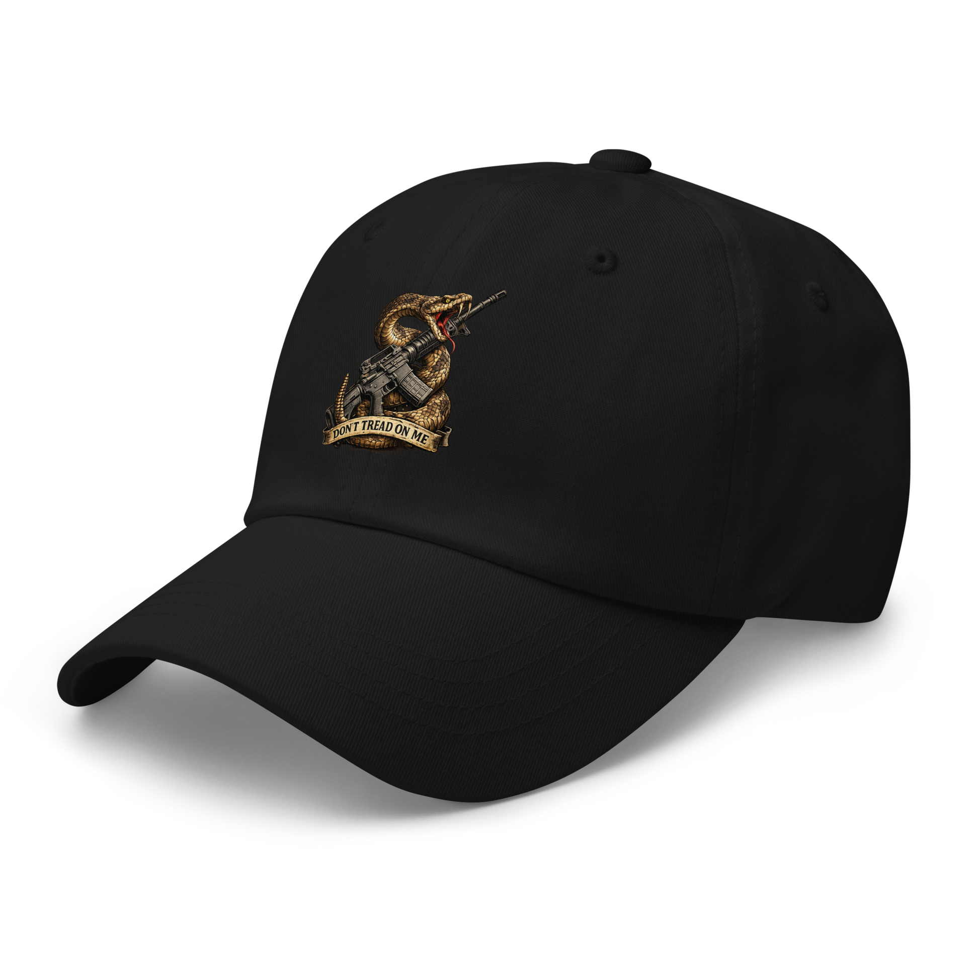 Show your support for liberty with the Don't Tread On Me Hat. Patriotic 2A headwear inspired by the Gadsden Flag and built for responsible gun owners, range days, and everyday wear.
