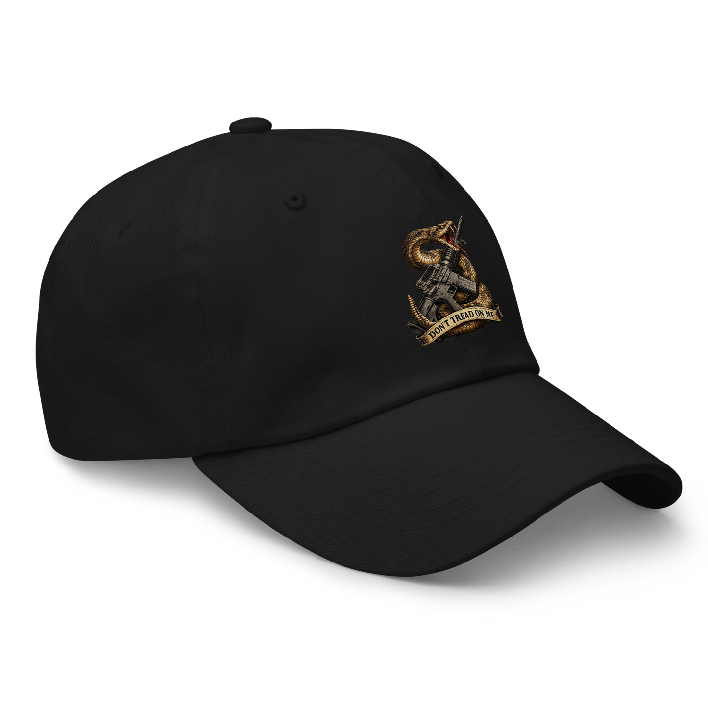 Show your support for liberty with the Don't Tread On Me Hat. Patriotic 2A headwear inspired by the Gadsden Flag and built for responsible gun owners, range days, and everyday wear.