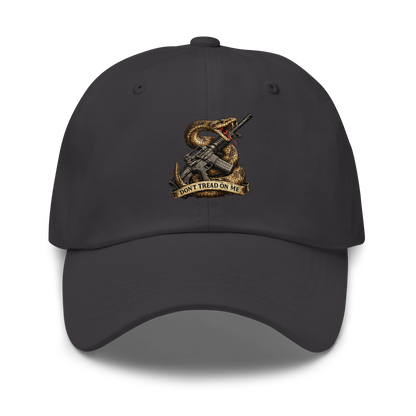 Show your support for liberty with the Don't Tread On Me Hat. Patriotic 2A headwear inspired by the Gadsden Flag and built for responsible gun owners, range days, and everyday wear.